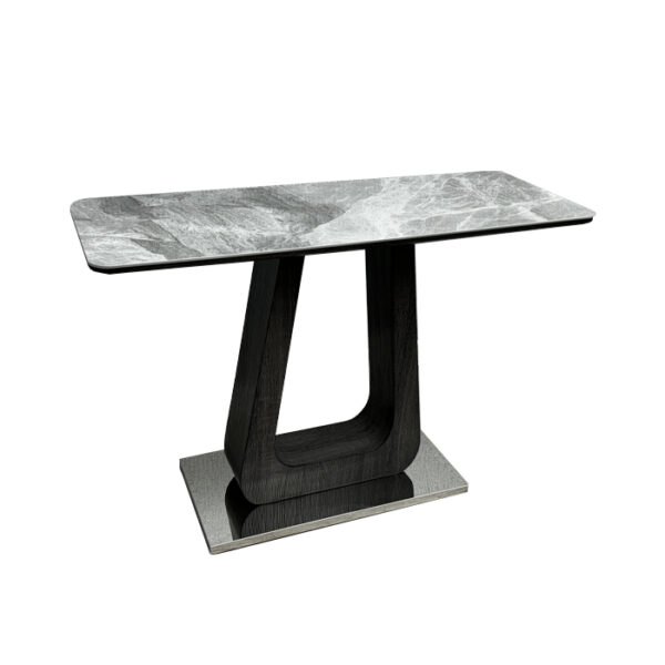 Zermatt Console Table Grey Ceramic