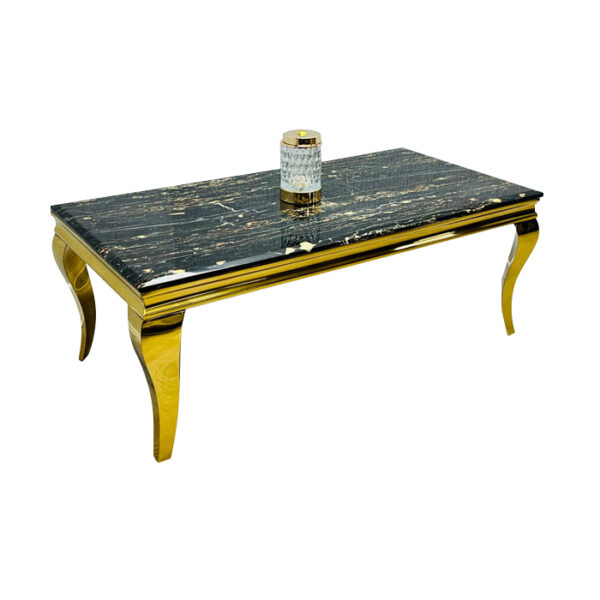 Sofia Black & Gold Marble Coffee Table